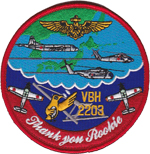 第２０１教育航空隊 61期 VBH 2203修業記念パッチ（ベルクロOD両面付き）