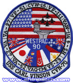 CVN-70/CVW-15 WESTPAC 1990